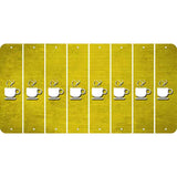 Yellow Oil Rubbed Cut Fun Strips (Set of 8) COFFEE MUG