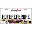 Maryland Blank Metal Novelty License Plate