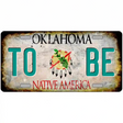 Oklahoma State Rusty Novelty Metal License Plate