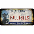 Oklahoma Rusty Novelty Metal License Plate