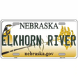 Nebraska Novelty Metal License Plate