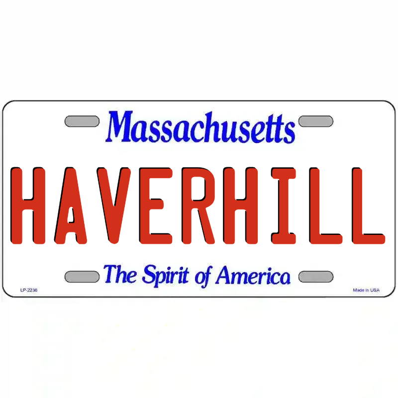 Massachusetts Novelty State Blank Metal License Plate