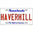 Massachusetts Novelty State Blank Metal License Plate