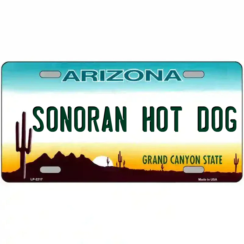 Arizona State Blank Novelty Metal License Plate