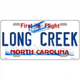 North Carolina Novelty State Blank Metal License Plate