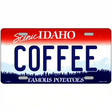 Idaho Novelty State Blank Metal License Plate