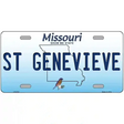Missouri Blue Blank Novelty Metal License Plate