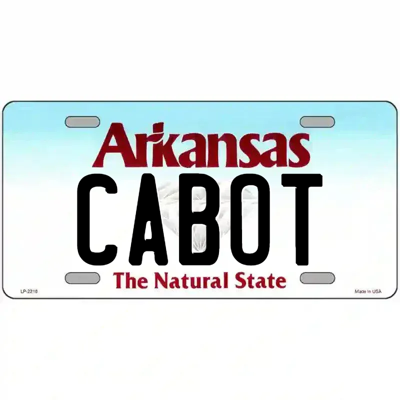 Arkansas State Novelty Metal License Plate
