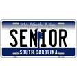 South Carolina Dark Blue Blank Novelty Metal License Plate