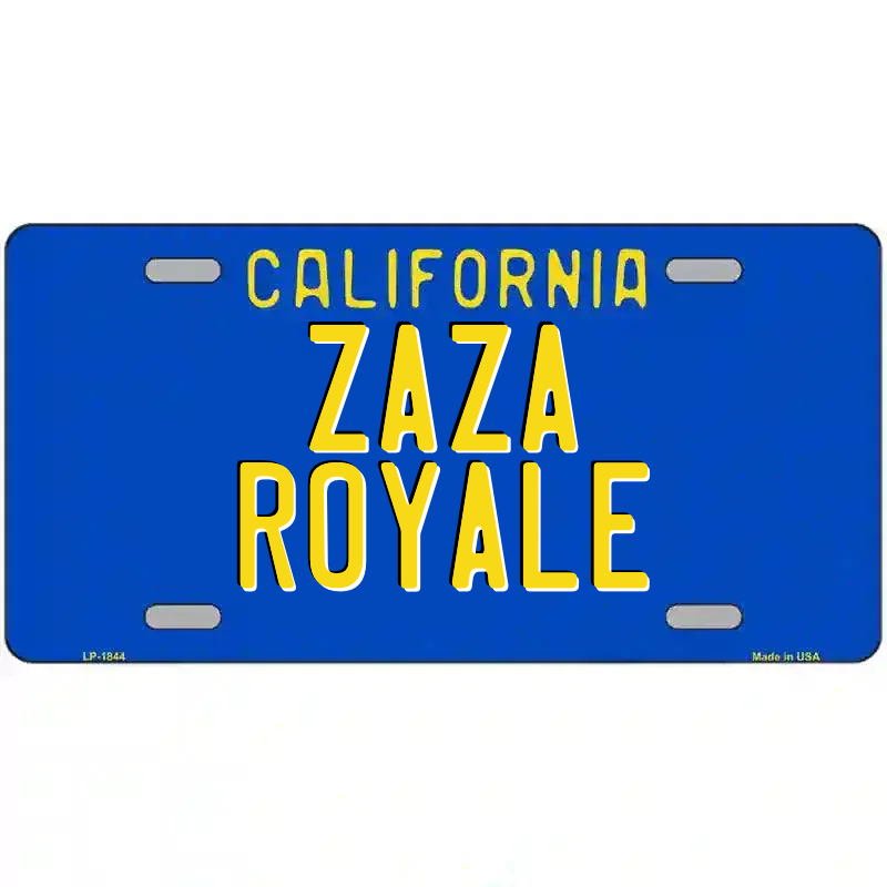 California Blue State Metal Novelty License Plate