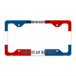 Dominican Republic Flag Novelty Metal License Plate Frame