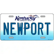 Kentucky Novelty State Blank Metal License Plate