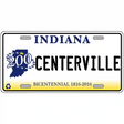 Indiana State Bicentennial Novelty Metal License Plate
