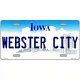 Iowa Novelty State Blank Metal License Plate
