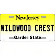 New Jersey Novelty State Blank Metal License Plate