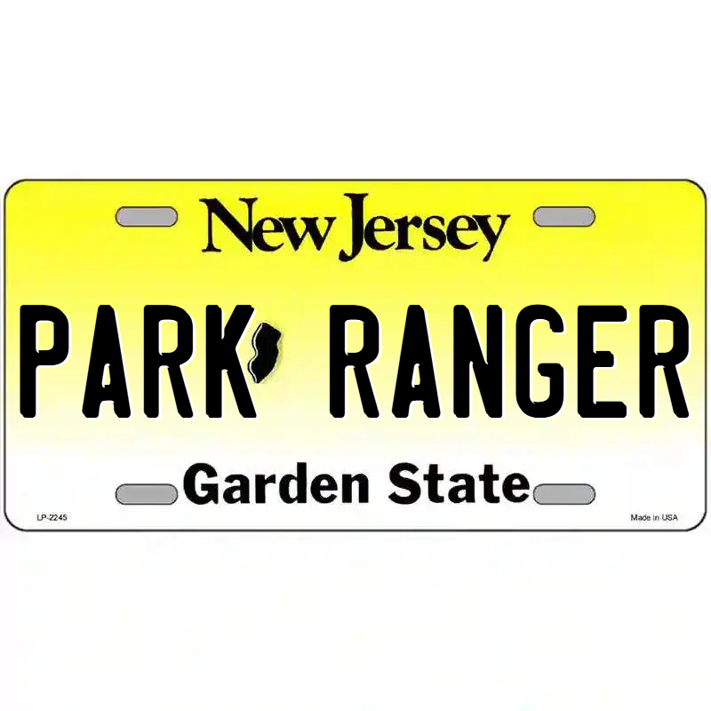 New Jersey Novelty State Blank Metal License Plate