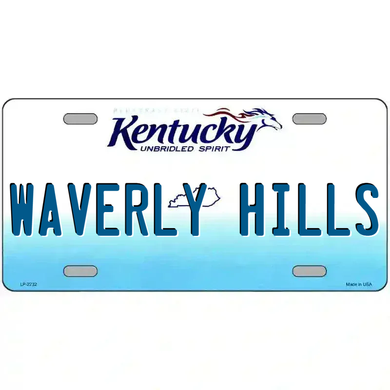 Kentucky Novelty State Blank Metal License Plate