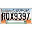 Georgia Peach State Blank Novelty Metal License Plate