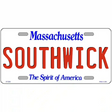 Massachusetts Novelty State Blank Metal License Plate