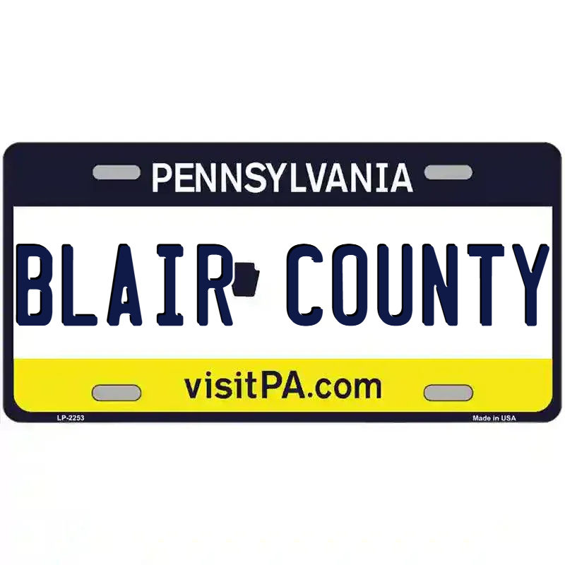 Pennsylvania Novelty State Blank Metal License Plate