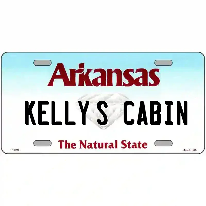 Arkansas State Novelty Metal License Plate