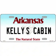 Arkansas State Novelty Metal License Plate