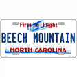 North Carolina Novelty State Blank Metal License Plate