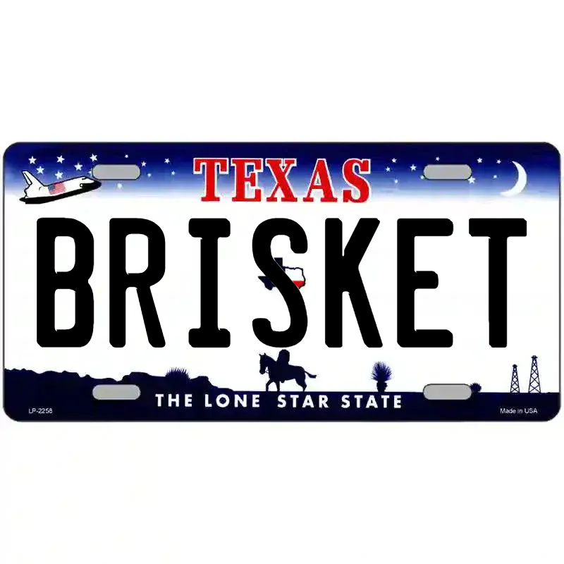Texas Novelty State Blank Metal License Plate