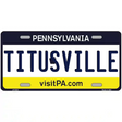 Pennsylvania Novelty State Blank Metal License Plate