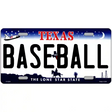 Texas Novelty State Blank Metal License Plate
