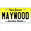 New Jersey Novelty State Blank Metal License Plate