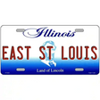 Illinois Novelty State Blank Metal License Plate