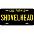 California Black Novelty State Metal License Plate