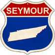 Tennessee Silhouette Novelty Metal Highway Shield Sign