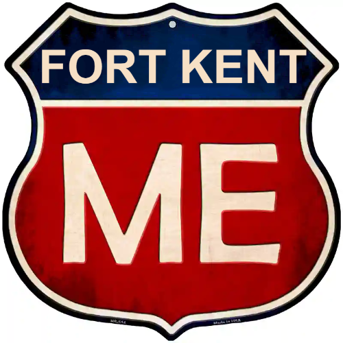 Maine Metal Novelty Highway Shield Sign