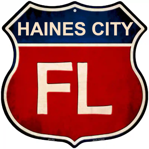 Florida Metal Novelty Highway Shield Sign