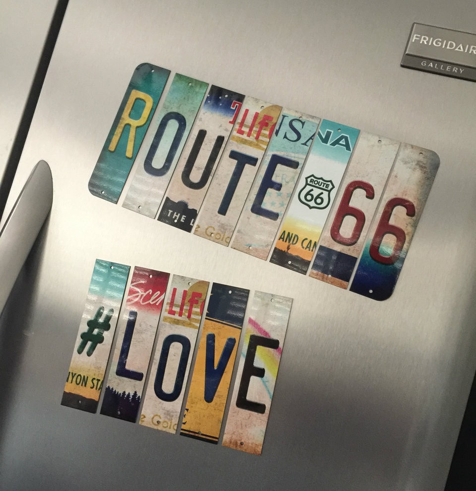 Cut License Plate Letter Strips LPS-001