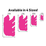 Bear Shaped Sticker Decal Sizes
