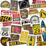 Beer 50 Piece Wholesale Novelty Assorted Sticker Decal Pack