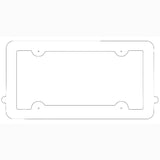 Personalized Custom Aluminum License Plate Tag Frame | 12" x 6"