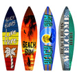 Beach Bums Surfboard Set Novelty Metal Set of 4 SB-Pack-03