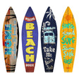 Busy at the Beach Surfboard Set Novelty Metal Set of 4 SB-Pack-04