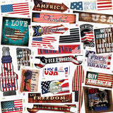 Patriotic 50 Piece Wholesale Novelty Assorted Sticker Decal Pack