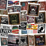 Veteran 50 Piece Wholesale Novelty Assorted Sticker Decal Pack
