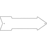 White Dye Sublimation Novelty Metal Arrow Sign A-000