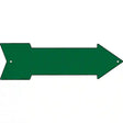 Green Novelty Metal Arrow Sign 17" x 5" (A)