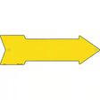 Yellow Novelty Metal Arrow Sign 17" x 5" (A)