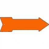 Orange Novelty Metal Arrow Sign 17" x 5" (A)