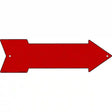 Red Novelty Metal Arrow Sign 17" x 5" (A)