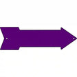 Purple Novelty Metal Arrow Sign 17" x 5" (A)